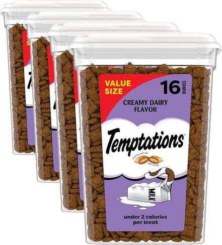 TEMPTATIONS Classic Treats for Cats Creamy Dairy Flavor 3 Ounces (Pack of 12) in Kuwait