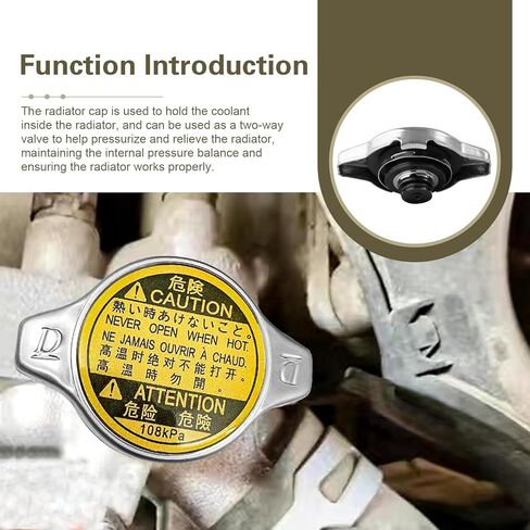 غطاء مشعاع السيارة، استبدال غطاء المشعاع OEM #16401-31520، 16401-31650، غطاء خزان خزان سائل التبريد القياسي متوافق مع لكزس تويوتا سليل، قطع غيار السيارات in Kuwait