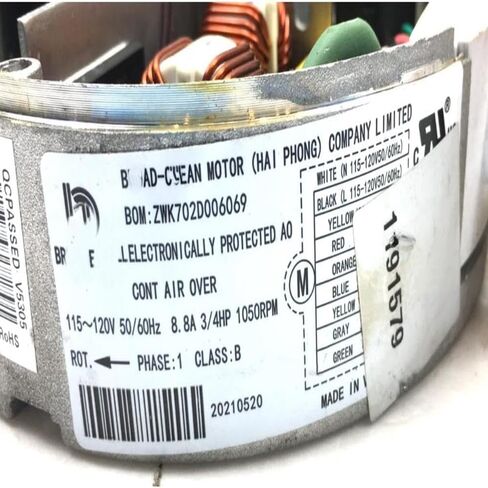 استبدال لوحدة ZWK702D006069 ECM ذات المحيط العريض فقط 1191579 3/4HP 115/120V مستعملة Z979 # مستعملة # تم اختبارها in Kuwait