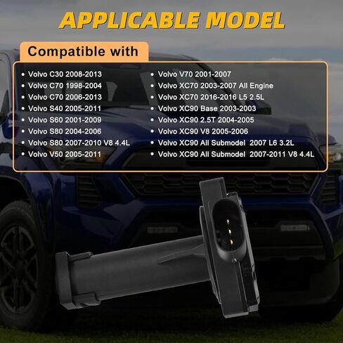 31368695 مستشعر مستوى زيت المحرك متوافق مع فولفو S40 2005-2011، لـ C30 2008-2013، لـ S60 2001-2009، لـ S80 2004-2010، لـ XC70 2003-2007، لفولفو XC90 2003-2011، استبدل 30774625 30750939 in Kuwait
