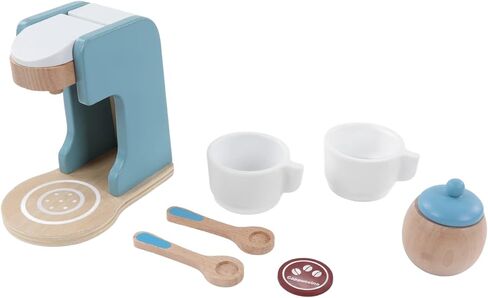 GLOGLOW Nan Wooden Coffee Maker Toy, Solid Wood Coffee Maker Set for Kids, Kitchen Accessories, 5.2 X 3.3 X 5. in School Supplies in Kuwait