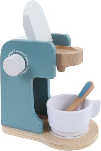 GLOGLOW Nan Wooden Coffee Maker Toy, Solid Wood Coffee Maker Set for Kids, Kitchen Accessories, 5.2 X 3.3 X 5. in School Supplies in Kuwait