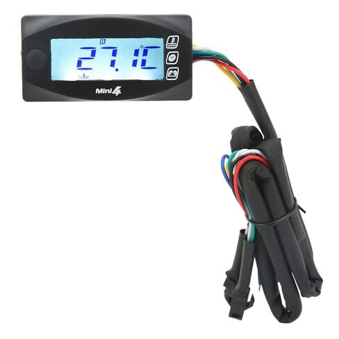 تنبيه درجة حرارة الدراجة النارية - شاشة LCD رقمية للدراجة النارية - DC12V مع عرض درجة الحرارة وتنبيه درجة الحرارة - دراجة نارية - فولتميتر - دراجة نارية (#2) in Kuwait
