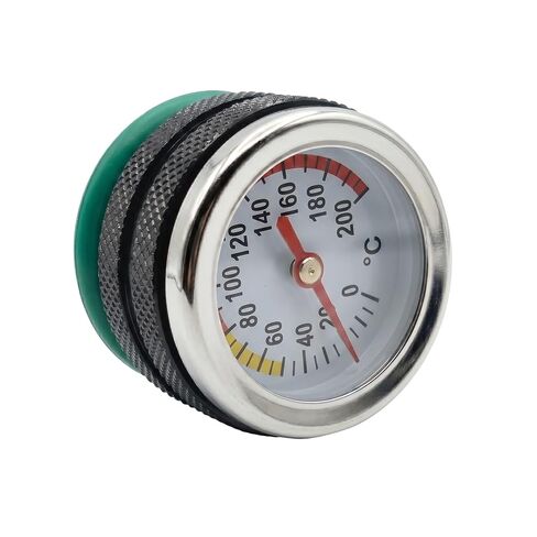 Universal Motorcycle Oil Temperature Gauge Filler Cap M20x1.5 / M30x1.5 Threaded Thermometer 0-200C High Precision Engine Monitor (Silver, M20*1.5) in Saudi Arabia