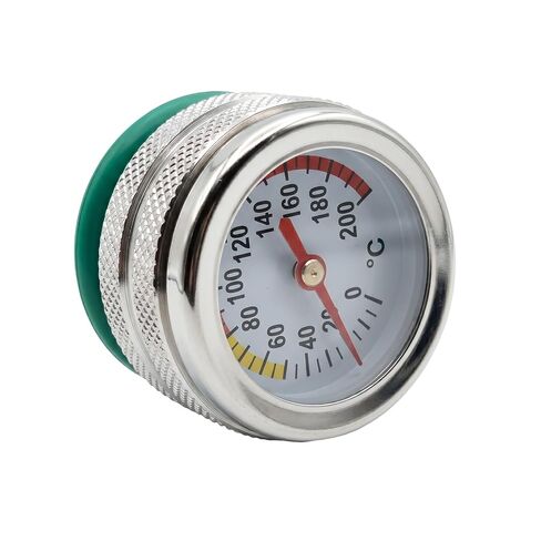 Universal Motorcycle Oil Temperature Gauge Filler Cap M20x1.5 / M30x1.5 Threaded Thermometer 0-200C High Precision Engine Monitor (Silver, M20*1.5) in Saudi Arabia