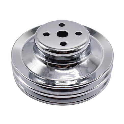 بكرة مضخة مياه 5-3/4 بوصة من الفولاذ الكرومي 2-Groove متوافقة مع محركات Ford SBF 260 289 302 350 351W V8 ذات كتلة صغيرة 1965-1969 in Kuwait