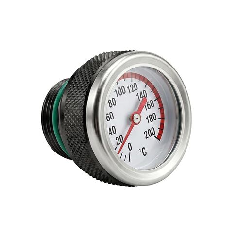 Universal Motorcycle Oil Temperature Gauge Filler Cap M20x1.5 / M30x1.5 Threaded Thermometer 0-200C High Precision Engine Monitor (Silver, M20*1.5) in Saudi Arabia