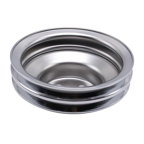 بكرة مضخة مياه 5-3/4 بوصة من الفولاذ الكرومي 2-Groove متوافقة مع محركات Ford SBF 260 289 302 350 351W V8 ذات كتلة صغيرة 1965-1969 in Kuwait