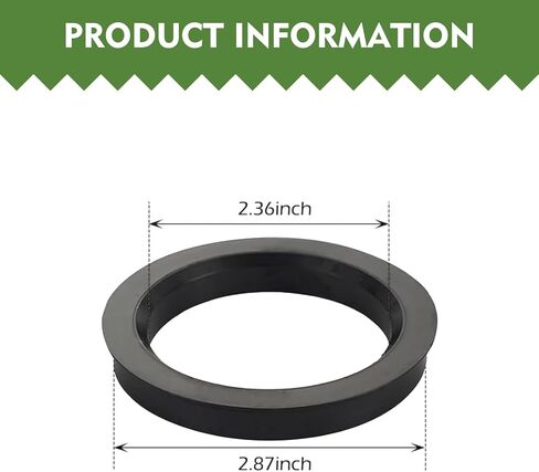 4 PCS Hub Centric Rings, 2.87" OD 2.36" ID Plastic Hub Adapter Center Ring, Fit 60.1mm Vehicle Hubs and 73.1mm Wheel Centerbore, Compatible with Tacoma Rav4 Lexus (Black) in Kuwait