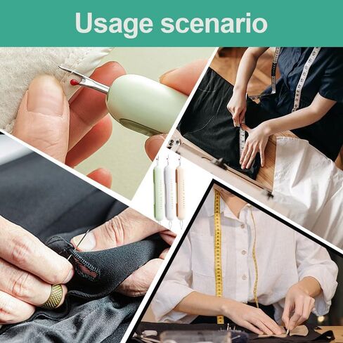 2026 ترقية 2 في 1 أداة تقطيع الدرزات، أدوات تقطيع الدرزات للخياطة، أدوات خياطة الإبرة ومجموعة الدرزات أداة تقطيع الدرزات لكبار السن وعشاق الخياطة (قطعة واحدة، أخضر) (1) in Kuwait