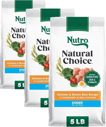 NUTRO NATURAL CHOICE Puppy Dry Dog Food, Chicken & Brown Rice Recipe Dog Kibble, 5 lb. Bag in Kuwait