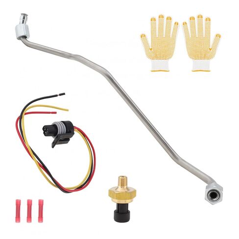 أنبوب مستشعر الضغط الخلفي للعادم، مستشعر EBP مع سرج سلكي متوافق مع Ford F250 F350 F450 F550 E350 E450 Excursion 7.3L 1999-2003، استبدال Powerstroke Diesel 1837875C1 1C3Z-9D477-AA in Kuwait