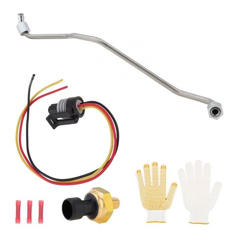 أنبوب مستشعر الضغط الخلفي للعادم، مستشعر EBP مع سرج سلكي متوافق مع Ford F250 F350 F450 F550 E350 E450 Excursion 7.3L 1999-2003، استبدال Powerstroke Diesel 1837875C1 1C3Z-9D477-AA in Kuwait