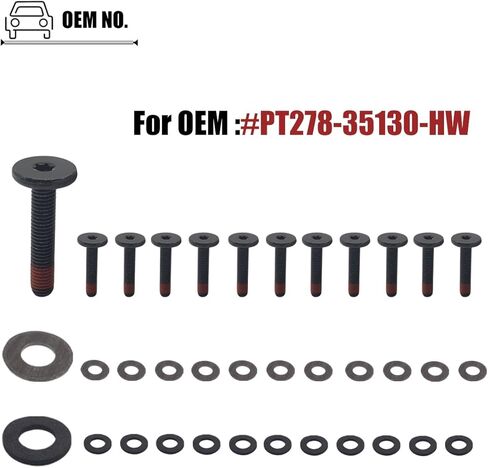 مجموعة أجهزة رفوف السقف متوافقة مع Toyota FJ Cruiser 2007 2008 2009 2010 2011 2012 2013 2014، مسامير وغسالات لـ PT278-35130-HW in Kuwait
