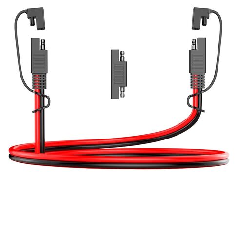 كابل تمديد 12AWG SAE، كابل تمديد موصل SAE 10FT، سلك توصيل سريع مع محول عكسي قطبي للوحات الشمسية، البطارية، الدراجة النارية، السيارة، RV، الشاحنة in Kuwait