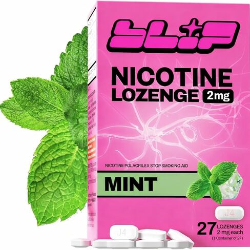 Blip NRT Nicotine Lozenge Mini's - 4mg Mint Flavor (27 Count) - Help Quit Smoking Aid, Reduce Cravings - Nicotine Replacement in Kuwait