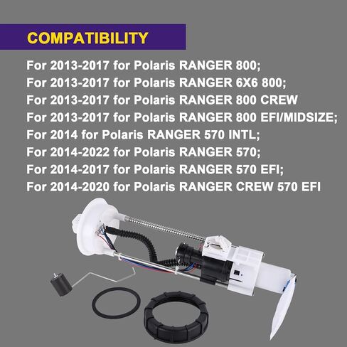 2204945 Fuel Pump Assembly Compatible with 2013-2017 Polaris Ranger 800 500 570 INTL EFI Replace 2204402 2521198 2521091 HFP-A3963 in Kuwait
