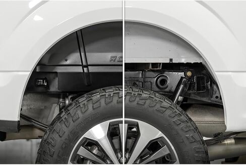 بطانات العجلات الخلفية للبلد الخشن لسيارة Ford F-150 (2015-2020) - بطانات حاجز خلفي شديدة التحمل للحماية من الطين والحطام، صنع في الولايات المتحدة الأمريكية in Kuwait