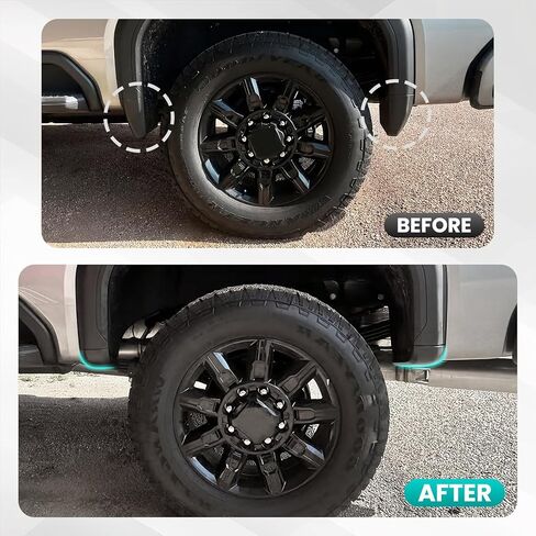 حذف رفرف الطين متوافق مع GMC Sierra HD 2500 3500 2020-2026 2WD/4WD، حذف رفرف الطين الأمامي والخلفي لملحقات GMC Sierra 2500 3500 2020-2026 in Kuwait