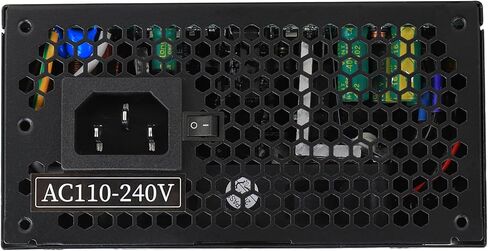 ESGAMING ES850 850W SFX مزود طاقة وحدات كاملة 80+ كفاءة بلاتينية PSU، مروحة FDB صامتة 80 مم، ضمان 10 سنوات in Saudi Arabia