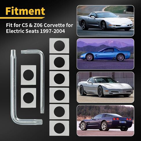 طقم إصلاح مسار المقعد لسيارة Chevy Corvette C5 & Z06 1997-2004 إصلاح المقعد الهزاز والانزلاق (مقعدين) in Kuwait
