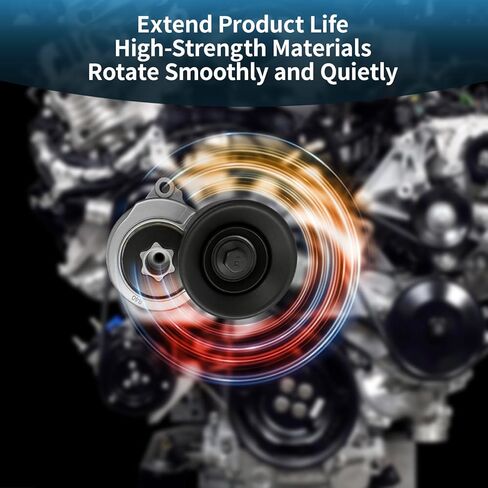 39073 مجموعة شداد الحزام مع بكرة 2.4 لتر متوافقة مع Honda Accord 2008-2012 Crosstour 2012-2015، Acura TSX 2009-2014#31170R40A01 31170R40A02 31170RLFJ01 in Kuwait