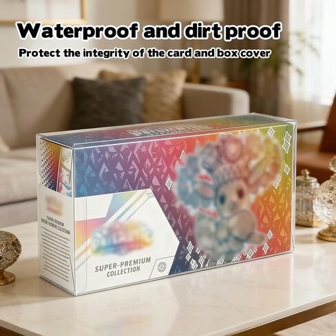 Rainmae 5 عبوات من الواقيات البلاستيكية SPC للتطورات المنشورية، صندوق مجموعة فائق الجودة، صندوق عرض سميك متوافق مع صندوق مجموعة ممتاز للتطورات المنشورية، قابل للجمع في نهاية المطاف in Kuwait