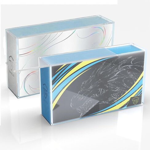 حافظة أكريليك لـ 151 Mew & Mega Charizard X EX UPC 1 Pack - غطاء منزلق مغناطيسي - حافظة عرض أكريليك 8 مم + 5 مم لمجموعة Mega Charizard UPC + 151 Mew Ultra Premium in Kuwait