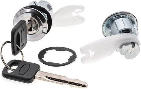 F3TZ1522050B F2UZ1522050A Door Lock Cylinder & Keys Set Compatible with Ford F-150 F-250 F-350 Super Duty Explorer Ranger E-150 E-250 E-350 Econoline Door Lock Kit 5090051-01 in Kuwait
