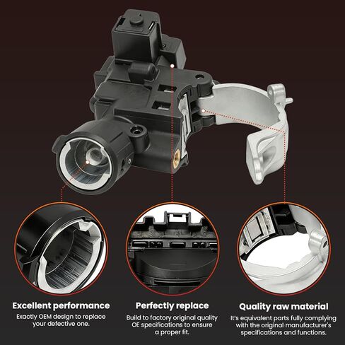 ZZDB66160 Ignition Lock Housing with Anti-Theft Bolt 989-019 9L8Z3511A for Escape 2008-2012, Focus 2008-2011, Tribute 2008-2011, Mariner 2008-2010 Ignition Switch Housing 9L8Z-3511-A in Kuwait