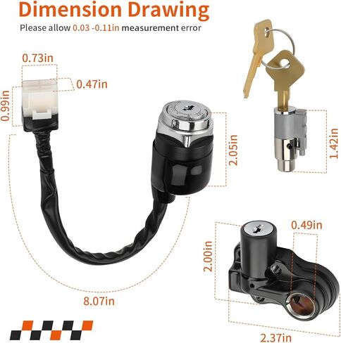 مفتاح الإشعال التبديل مجموعة غلق لهوندا CB200T CB350F CB360 G T CB500K CB550K CB750K CL360 1972-1976 35010-374-671 in Kuwait