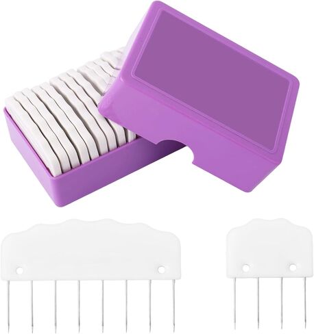 20pcs Knit Blocking Pin, Large & Small Knitting Blocking Combs for Crochet Needlepoint Blockers Board Mats for Sewing Picks Kit Lace Needlework Supplies Projects Tools Accessories (Pink, Light Blue) in Kuwait