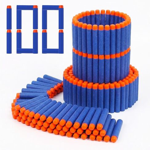 100 قطعة من سهام إعادة التعبئة من Nerf Bullets لمسدسات Nerf Guns N-Strike Elite Series عبوات ذخيرة من الفوم - متوافقة مع جميع مسدسات Elite باللون الأزرق in Kuwait