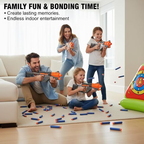 100 قطعة من سهام إعادة التعبئة من Nerf Bullets لمسدسات Nerf Guns N-Strike Elite Series عبوات ذخيرة من الفوم - متوافقة مع جميع مسدسات Elite باللون الأزرق in Kuwait