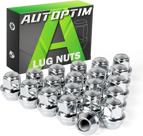 AUTOPTIM M12x1.5 Lug Nuts - Replacement for 2001-2024 Ford Escape, 2012-2018 Focus, 2006-2020 Ford Fusion, 2011-2022 Fiesta, ACPZ1012H 611-303 OEM Factory Chrome Wheel Lug Nut (20pcs) in Saudi Arabia