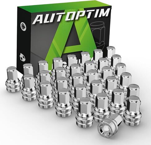 AUTOPTIM M12x1.5 Lug Nuts - Replacement for 2001-2024 Ford Escape, 2012-2018 Focus, 2006-2020 Ford Fusion, 2011-2022 Fiesta, ACPZ1012H 611-303 OEM Factory Chrome Wheel Lug Nut (20pcs) in Saudi Arabia