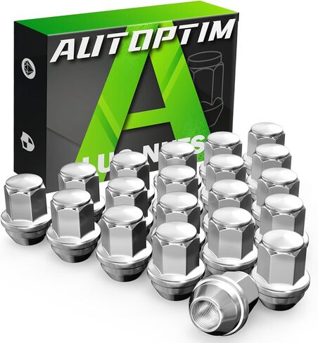 AUTOPTIM M12x1.5 Lug Nuts - Replacement for 2001-2024 Ford Escape, 2012-2018 Focus, 2006-2020 Ford Fusion, 2011-2022 Fiesta, ACPZ1012H 611-303 OEM Factory Chrome Wheel Lug Nut (20pcs) in Saudi Arabia