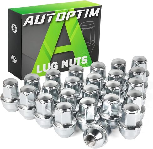 AUTOPTIM M12x1.5 Lug Nuts - Replacement for 2001-2024 Ford Escape, 2012-2018 Focus, 2006-2020 Ford Fusion, 2011-2022 Fiesta, ACPZ1012H 611-303 OEM Factory Chrome Wheel Lug Nut (20pcs) in Saudi Arabia