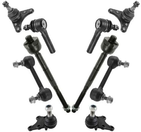 مجموعة التوجيه والتعليق الأمامية البديلة المكونة من 10 قطع تناسب GMC Canyon/Chevrolet Colorado (2004-2005) RWD Torsion Bar (no Z71) in Kuwait