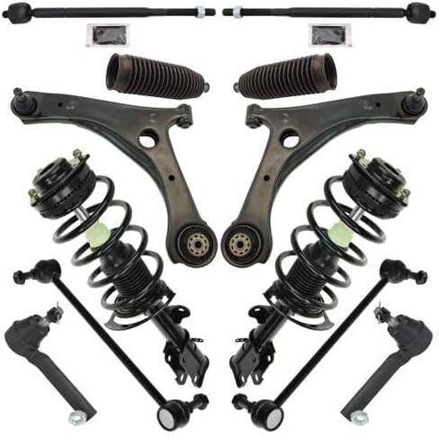 Replacement Front 12-Piece Steering & Suspension Kit fits GMC Canyon 2004-2012 (RWD, Z71 Off-Road, torsion bar) in Kuwait