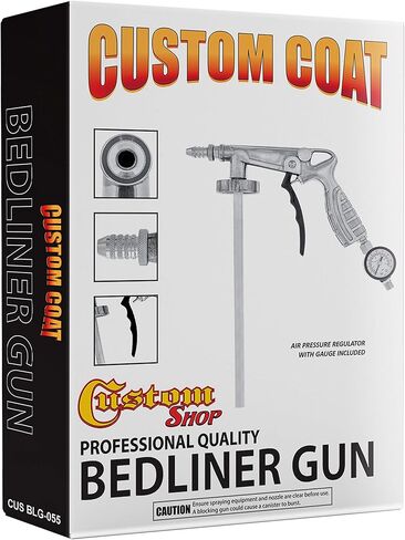 U-Pol Raptor Mesa Gray Urethane Spray-On Truck Bed Liner Kit and Custom Coat Spray Gun with Regulator, 8 Liters in Kuwait