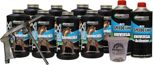 Speedokote T-Rex Black Textured Truck Bed Liner kit, SMR-1026B-K8, 8-Quart kit w/Spray Gun in Kuwait