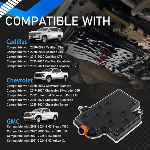 10L60 10L80 10L90 مجموعة حشية زيت ناقل الحركة المتوافقة مع 2019-2025 كاديلاك CT4 CT5 CT6 شيفروليه كامارو سيلفرادو 1500 سوبربان تاهو جي إم سي سييرا يستبدل 24294355 TF937 in Kuwait