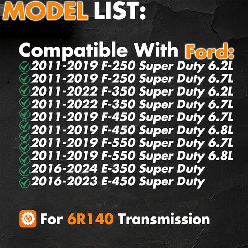 6R140 Transmission Filter Kit BC3Z-7A098-B Compatible with Ford 6.7L Powerstroke F-250 F-350 F-450 F-550 E-350 E-450,2011-2019 in Kuwait
