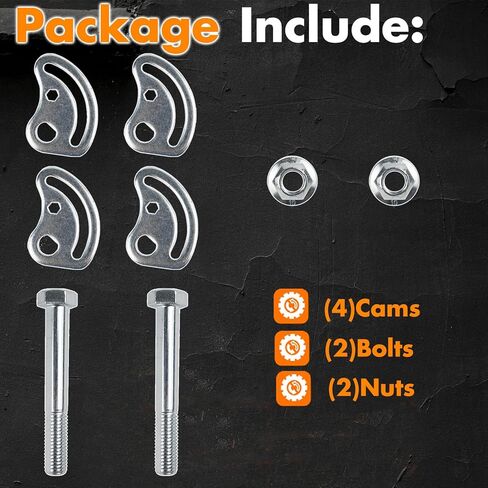 مجموعة Camber Bolt متوافقة مع Chevy GMC Cadillac 1999-2023 Silverado Sierra 1500 2500 3500 Escalade Colorado Avalanche Tahoe Yukon، كاميرات محاذاة الذراع الأمامية، 2 قطعة Cam Bolt ± 1.5 درجة in Kuwait