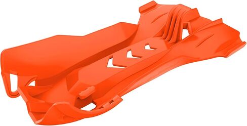 Polisport Motocross Motorcycles (MX) لوح انزلاقي للحصن لـ KTM 250 SX/250 EXC/300 EXC (2006-16) الدراجات الترابية - جودة OEM، متينة ومرنة ومناسبة تمامًا - برتقالي in Kuwait