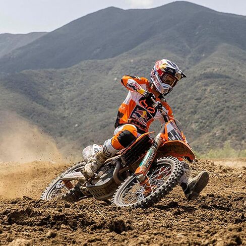 Polisport Motocross Motorcycles (MX) لوح انزلاقي للحصن لـ KTM 250 SX/250 EXC/300 EXC (2006-16) الدراجات الترابية - جودة OEM، متينة ومرنة ومناسبة تمامًا - برتقالي in Kuwait