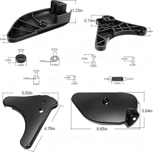 Motor Ramp & Skid Plate Kit 2323936 2323931 2323931 2321927 Compatible With Minn Kota Terrova/Riptide Terrova 112 lb Thrust / 36V BT Models 2017 & NEWER in Kuwait