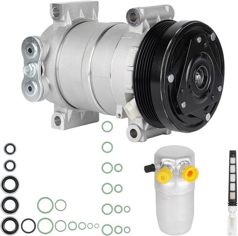 New AC Compressor with Clutch and Component Kit for Chevrolet C1500 C2500 C3500 HD&K1500 K2500 K3500&GMC C1500 C2500 C3500 1996-2000 4.3L 5.0L 5.7L 6.5L 7.4L, for Chevy Silverado 1996-1999 5.7L in Kuwait