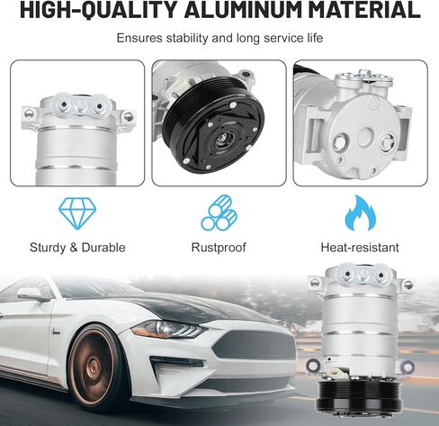 New AC Compressor with Clutch and Component Kit for Chevrolet C1500 C2500 C3500 HD&K1500 K2500 K3500&GMC C1500 C2500 C3500 1996-2000 4.3L 5.0L 5.7L 6.5L 7.4L, for Chevy Silverado 1996-1999 5.7L in Kuwait